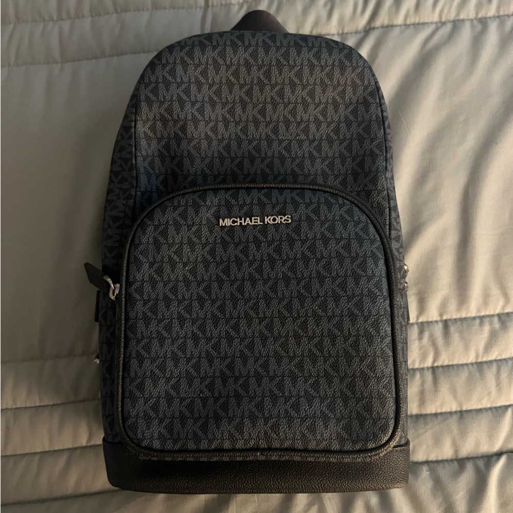 Michael Kors Black Backpack Sleek Minimalist Design